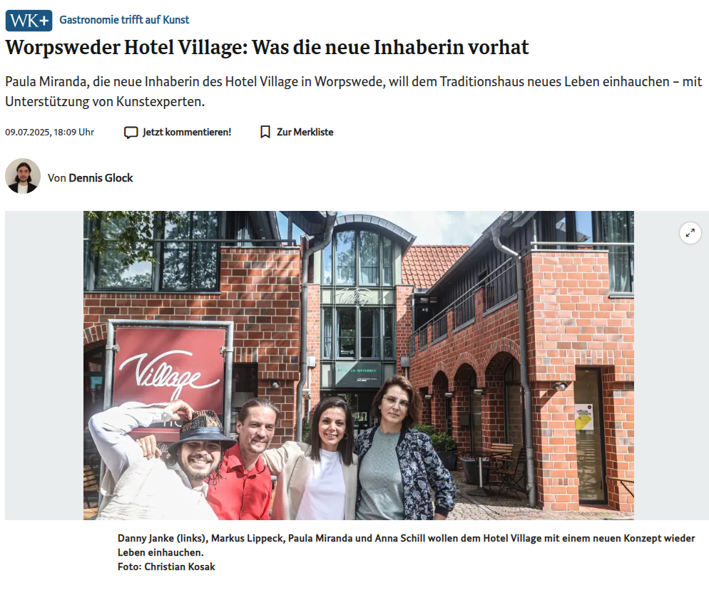 Worpswede Hotel Village: Was die neue Inhaberin vorhat