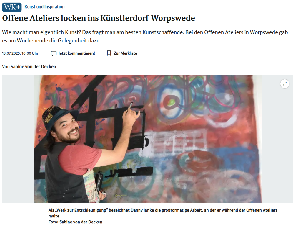 Offene Ateliers locken ins Künstlerdorf Worpswede